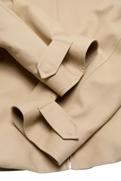 Jakke<Acne Cotton Satin Jacket Jakke Beige