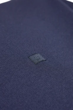 Genser|Genser<Acne Crew Neck Fleece Sweater Face Genser Navy