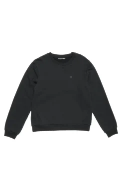 Genser|Genser<Acne Crew Neck Fleece Sweater Face Genser Sort