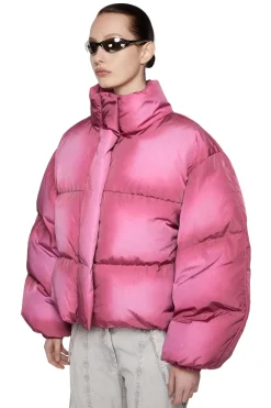 Jakke<Acne Down Puffer Jacket Jakke Rosa