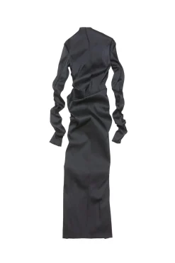 Kjole<Acne Draped Dress Kjole Sort