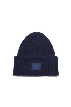 Tilbehør|Hodeplagg<Acne Face Beanie Lue Marine