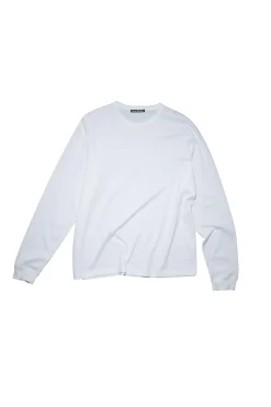 Genser|Genser<Acne Face Long Sleeve T-shirt Genser Hvit