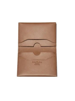 Tilbehør<Acne Folded Leather Wallet Lommebok Brun