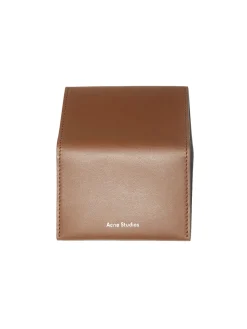 Tilbehør<Acne Folded Leather Wallet Lommebok Brun