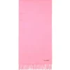 Tilbehør<Acne Fringe Wool Scarf Skjerf Rosa