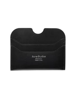 Tilbehør<Acne Leather Card Holder Lommebok Sort