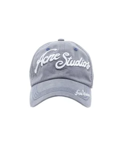 Hodeplagg|Hodeplagg<Acne Logo cap Caps Gråblå