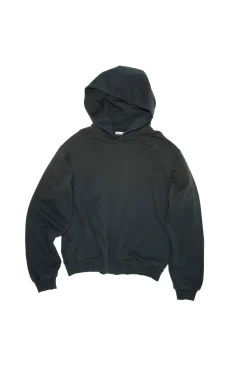 Genser|Genser<Acne Logo Hooded Sweater Genser Vasket Sort