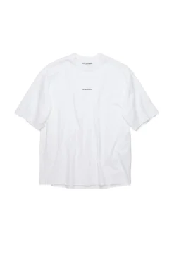 T-Shirt<Acne Logo T-Shirt T-shirt Hvit