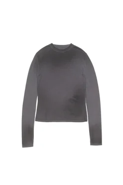 Genser<Acne Long sleeve t-shirt Genser Mørkegrå