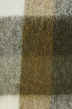 Tilbehør<Acne Mohair Checked Scarf Skjerf Ruter