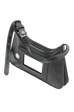 Acne|Veske<Acne Platt Micro Shoulder Bag Veske Sort