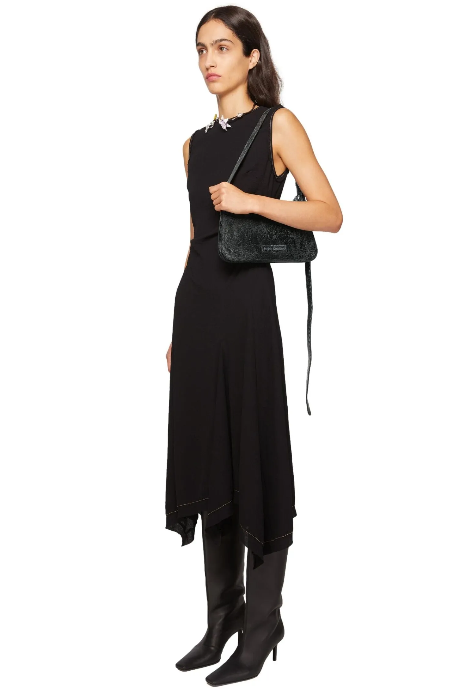 Acne|Veske<Acne Platt Mini Shoulder Bag Veske Sort