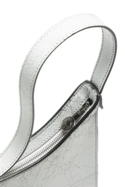 Acne|Veske<Acne Platt Shoulder Bag Veske Hvit Mønster