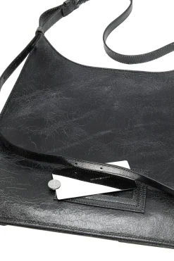 Acne|Veske<Acne Platt Shoulder Bag Veske Sort