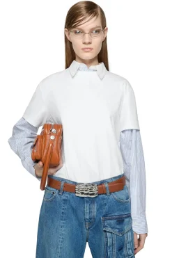 T-Shirt|T-Shirt<Acne Regular Fit Face T-Shirt T-shirt Hvit