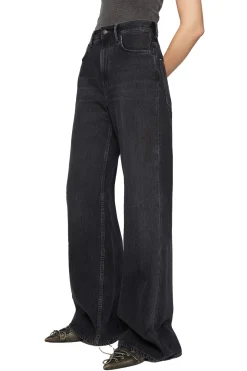 Jeans<Acne Regular Fit Jeans - 2022F Jeans Vasket Sort