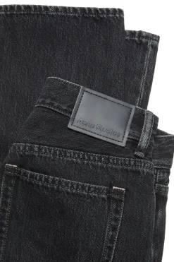 Jeans<Acne Regular Fit Jeans - 2022F Jeans Vasket Sort