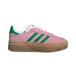Sko<Adidas Gazelle Bold W IE0420 Sko Rosa Og Grønn TRUPNK/GREEN/FTWWHT