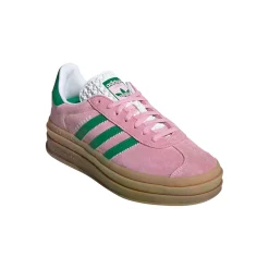 Sko<Adidas Gazelle Bold W IE0420 Sko Rosa Og Grønn TRUPNK/GREEN/FTWWHT