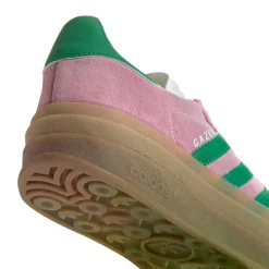 Sko<Adidas Gazelle Bold W IE0420 Sko Rosa Og Grønn TRUPNK/GREEN/FTWWHT
