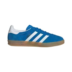 Sko|Sko<Adidas Gazelle Indoor JI2061 Sko Blå BLUEBIRD/FTWWHT/GUM2
