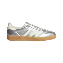 Sko<Adidas Gazelle Indoor JR1206 Sko Sølv SILVMT/CWHITE/CBLACK
