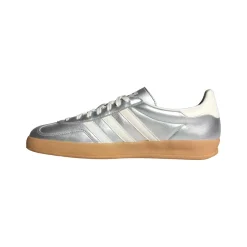 Sko<Adidas Gazelle Indoor JR1206 Sko Sølv SILVMT/CWHITE/CBLACK