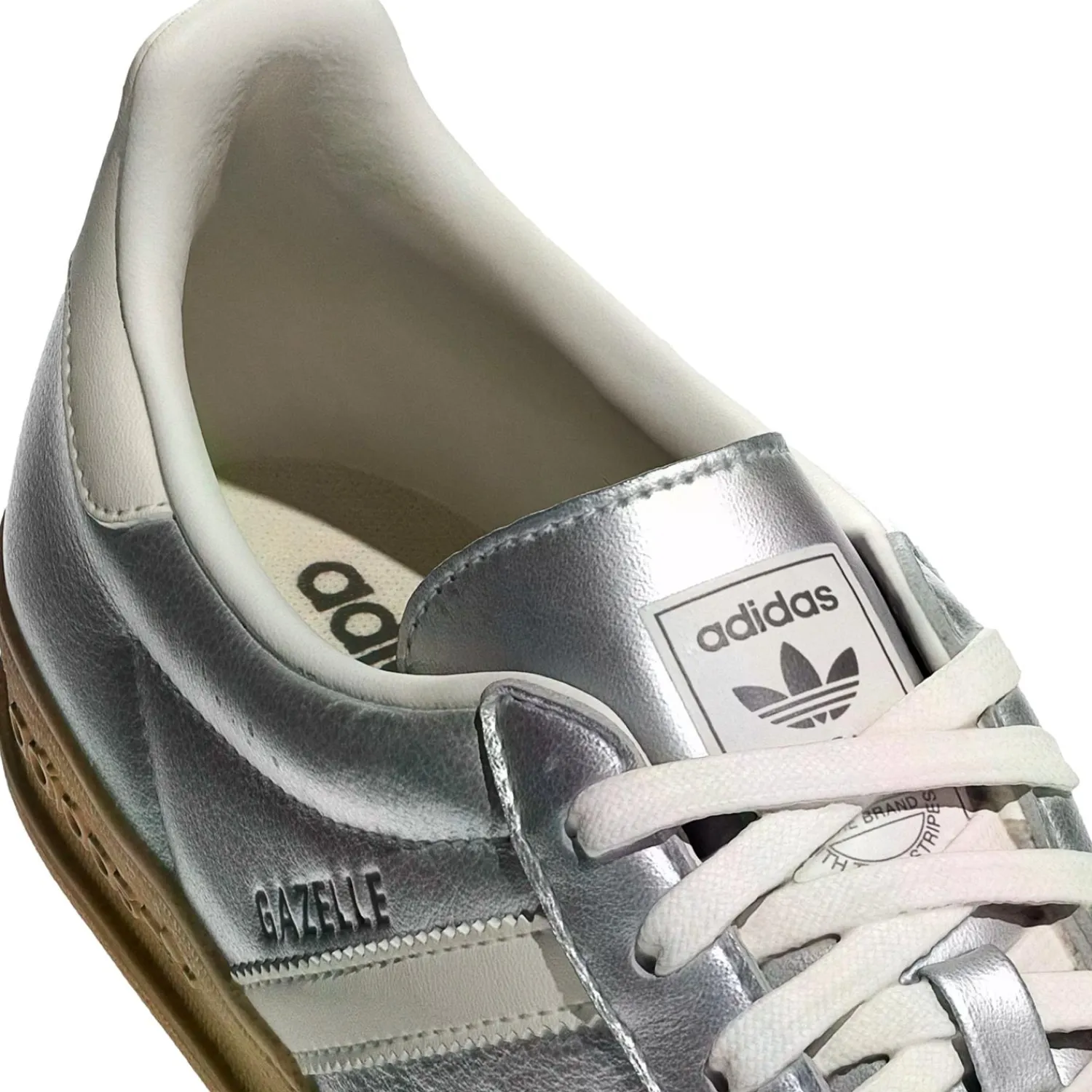 Sko<Adidas Gazelle Indoor JR1206 Sko Sølv SILVMT/CWHITE/CBLACK