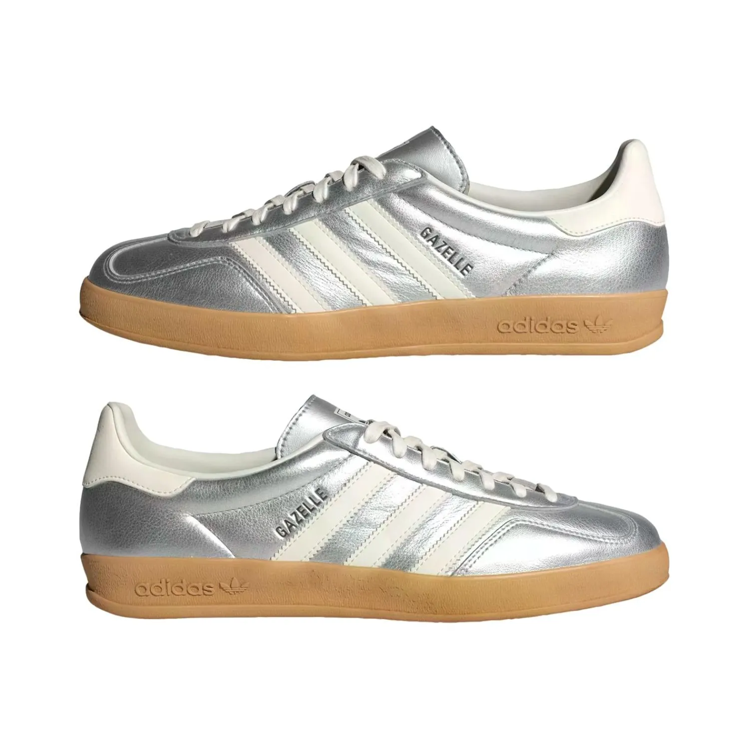 Sko<Adidas Gazelle Indoor JR1206 Sko Sølv SILVMT/CWHITE/CBLACK