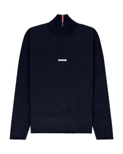 Genser<Amundsen Boiled Half Zip Mens Genser Navy