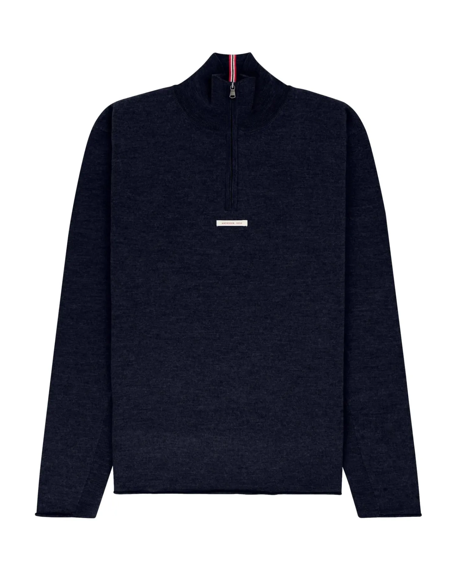 Genser<Amundsen Boiled Half Zip Mens Genser Navy
