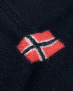 Genser<Amundsen Boiled Ski Sweater Womens Genser Marine