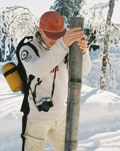 Genser<Amundsen Boiled Ski Sweater Mens W Flag Genser Off-White
