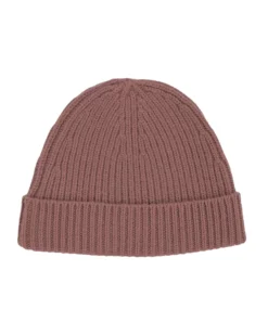 Tilbehør|Hodeplagg<Amundsen Cashmere Beanie Lue Rustrød Faded Heather