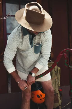 Genser<Amundsen Chukka Sweater Mens Genser Rødbrun