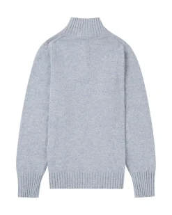 Genser<Amundsen Deck Half Zip Womens Genser Lys Blå Melert