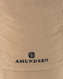 Bukser<Amundsen Fjordcord Slacks 16 Wale Mens Bukse Beige