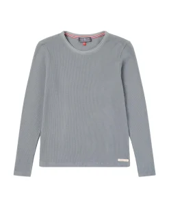 Genser<Amundsen Formula Long Sleeve Womens Genser Gråblå