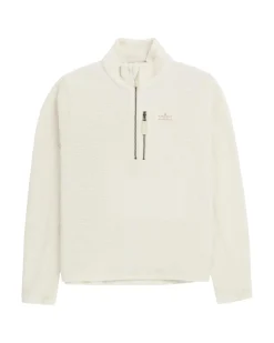 Genser<Amundsen Hut Halfzip Womens Genser Off-White