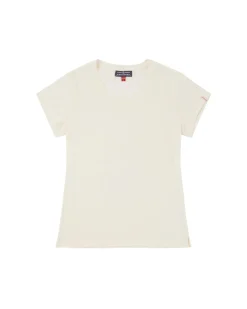 T-Shirt<Amundsen Linen Tee Womens T-shirt Hvit