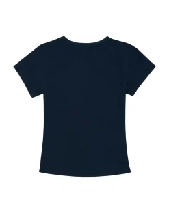 T-Shirt<Amundsen Linen Tee Womens T-shirt Mørkeblå