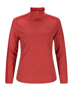 Genser<Amundsen 5Mila Half Zip Monochrome Womens Genser Rød