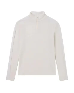 Genser<Amundsen 5Mila Half Zip Monochrome Womens Genser Hvit White