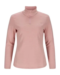 Genser<Amundsen 5Mila Half Zip Monochrome Womens Genser Rosa Blush Pink