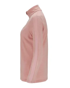 Genser<Amundsen 5Mila Half Zip Monochrome Womens Genser Rosa Blush Pink