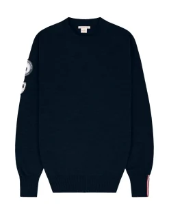 Genser<Amundsen Peak Crew Neck Mens Genser Mørkeblå