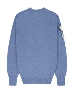 Genser<Amundsen Peak Crew Neck Mens Genser Gråblå
