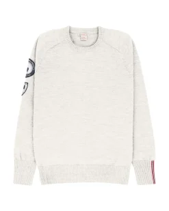 Genser<Amundsen Peak Crew Neck Womens Genser Off-White